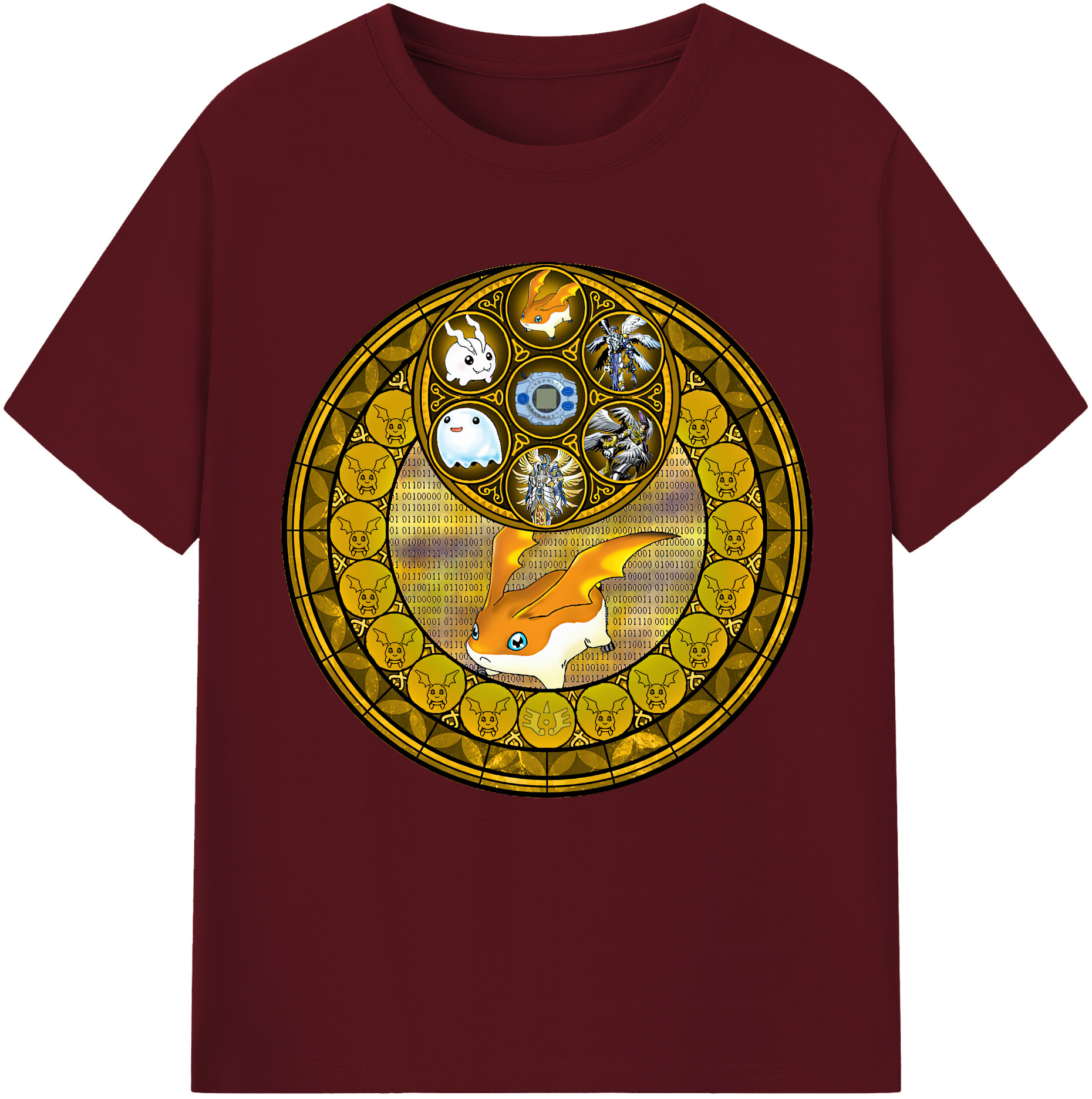 （画像用） Digimon デジタルモンスター/デジモン 綿100％半袖Tシャツ（フロントプリント）